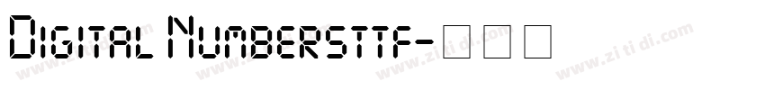 Digital Numbersttf字体转换